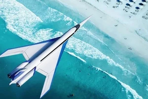 Máy bay siêu thanh không gây tiếng ồn có thể rút ngắn chuyến bay từ New York đến Paris xuống còn dưới 4 giờ.