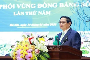 Thủ tướng Phạm Minh Chính phát biểu. (Ảnh: Dương Giang/TTXVN)