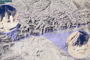 Căn cứ ngầm chưa rõ danh tính của Ai Cập gần Thủ đô Hành chính Mới. Ảnh: Dinlas