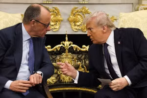 Thủ tướng Đức Friedrich Merz và Tổng thống Mỹ Donald Trump.