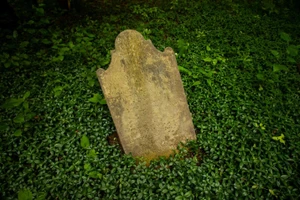 Một cặp vợ chồng phát hiện bia mộ La Mã trong sân sau nhà mình. (Ảnh: Matt Champlin)