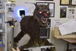 "Sói quái vật" với đôi mắt đỏ rực