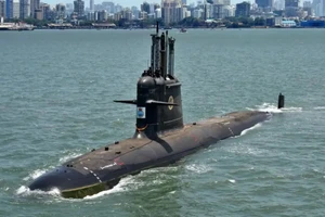 Một tàu ngầm của Hải quân Ấn Độ.