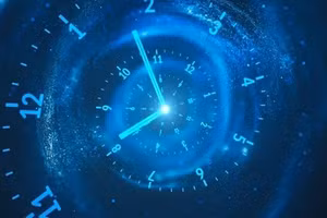 Một hình minh họa về không gian và thời gian.