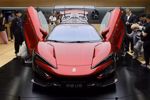 Hình ảnh sự trỗi dậy của xe điện công nghệ cao tại Triển lãm ô tô Thượng Hải