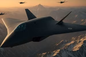 Mẫu tiêm kích thế hệ sáu không đuôi mới. 