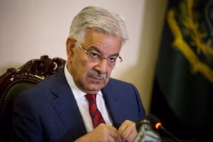 Bộ trưởng Quốc phòng Pakistan Khawaja Asif.