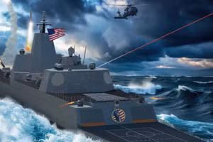 Hình ảnh minh họa tàu USS Defiant, lớp Trump.