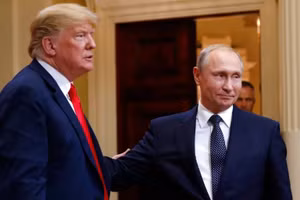 Tổng thống Nga Putin và Tổng thống đắc cử Mỹ Donald Trump.