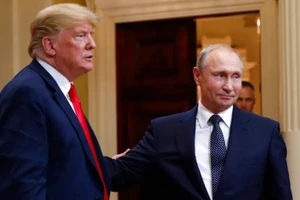 Tổng thống Nga Putin và Tổng thống đắc cử Mỹ Donald Trump.