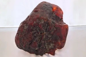 Một khối hổ phách hóa thạch vô cùng quý giá, trông giống như một tảng đá. Đây là khối rumanite lớn nhất từng được tìm thấy.