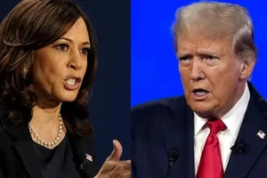 Bà Kamala Harris và ông Donald Trump.