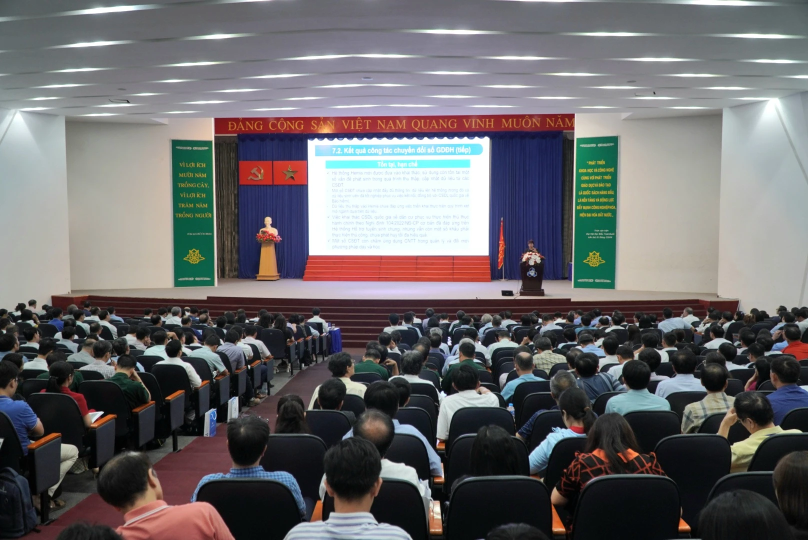 Toàn cảnh Hội nghị diễn ra tại Trường ĐH Bách khoa, ĐH Quốc gia TPHCM. Ảnh: Nguyễn Nhật