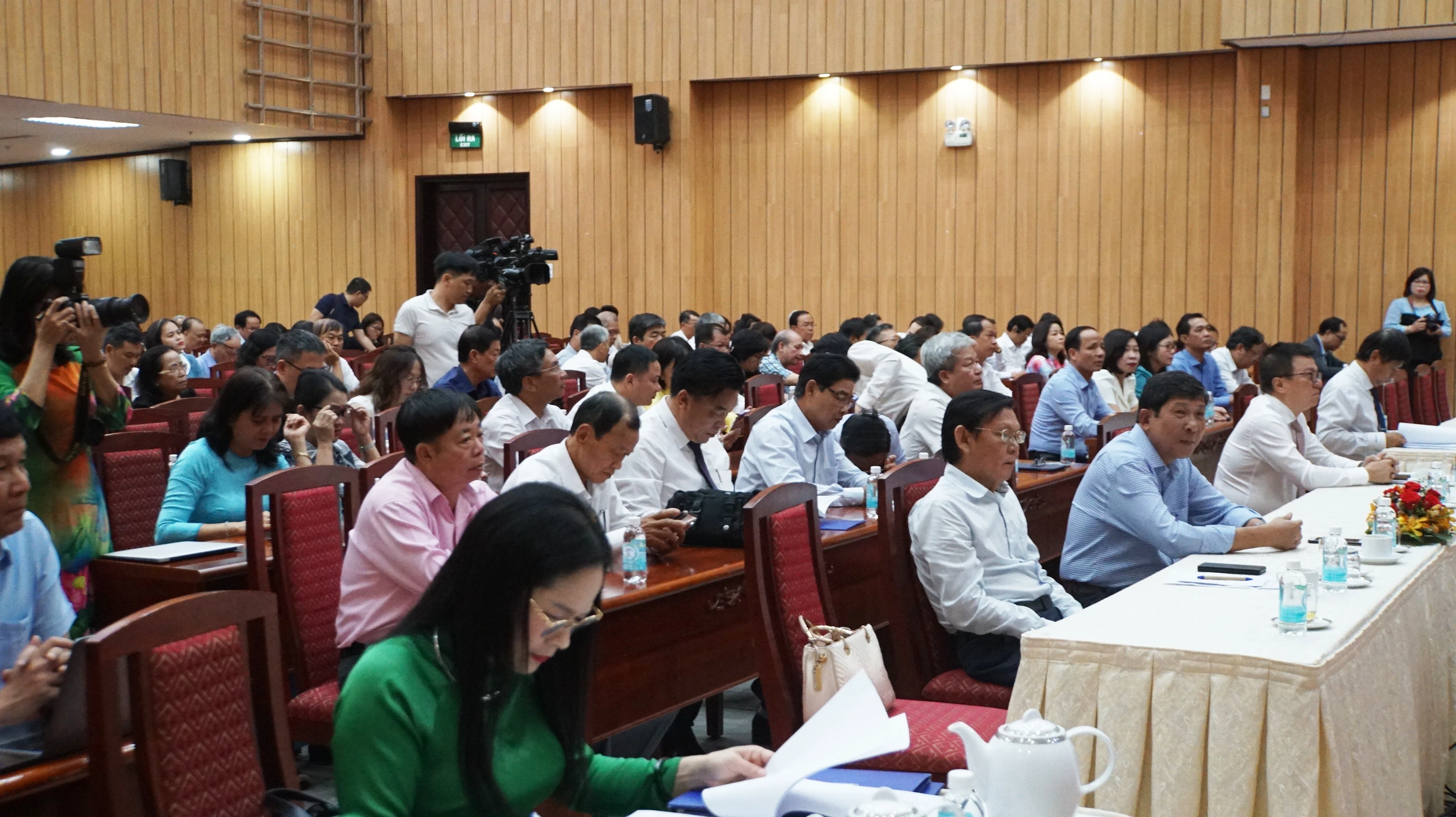 Các đại biểu dự hội nghị Sơ kết 3 năm triển khai thực hiện Quyết định số 558. Ảnh: Mạnh Tùng