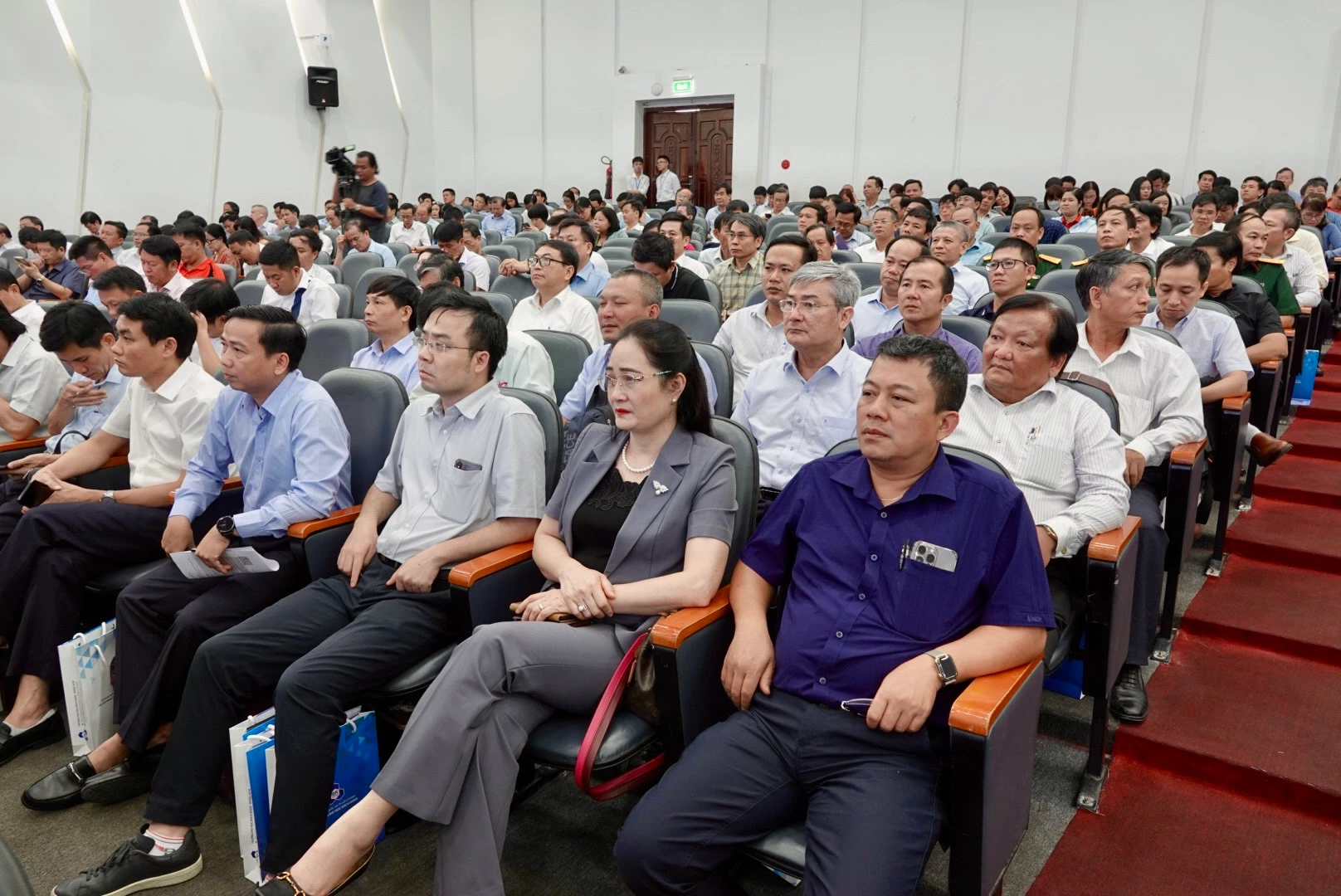 Đại diện các trường đại học tham gia Hội nghị. Ảnh: Như Quỳnh.