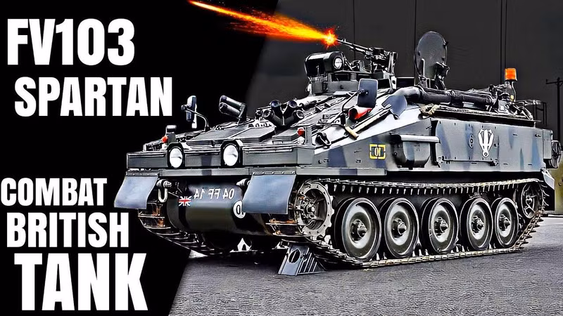 Xe bọc thép chở quân FV-103 Spartan do Anh sản xuất bị bắt giữ trong một trận đánh đã được các binh sĩ của Lữ đoàn bộ binh cơ giới cận vệ số 200 thuộc Quân khu Leningrad khôi phục thành công. maxresdefault.jpg