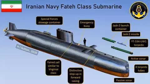 Phó Tư lệnh Lực lượng Vệ binh Cách mạng Hồi giáo Iran - Tướng Ali Fadavi tuyên bố rằng nước này đang ấp ủ một "bất ngờ" về tên lửa dành cho các đối thủ mà đối phương thậm chí còn chưa biết đến. 0x0.jpg