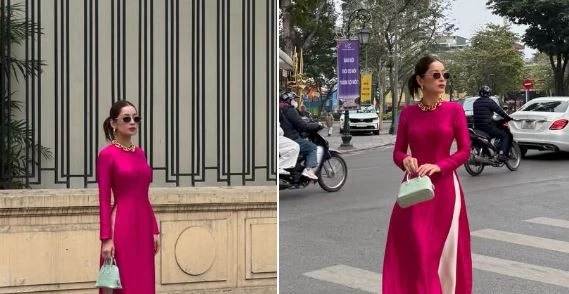 Chi Pu diện áo dài cuốn hút, ghi điểm tuyệt đối 