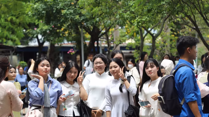Thí sinh tham dự Kỳ thi năng khiếu của Trường Đại học Sư phạm – Đại học Đà Nẵng. 
