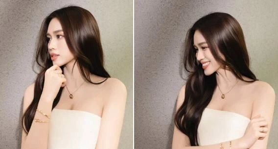 Hoa hậu Đỗ Thị Hà ngày càng thăng hạng nhan sắc, chuẩn khí chất phu nhân hào môn