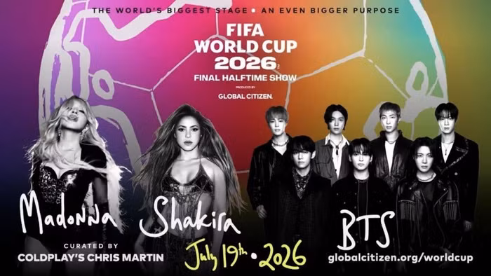BTS biểu diễn ở chung kết World Cup 2026