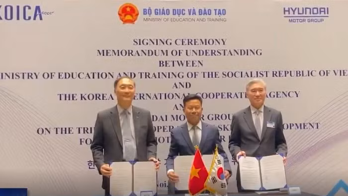 Bộ GD&ĐT ký kết hợp tác với KOICA và Hyundai Motor Group