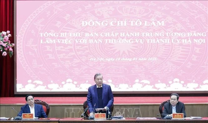 Tổng Bí thư Tô Lâm phát biểu. Ảnh: Thống Nhất/TTXVN 