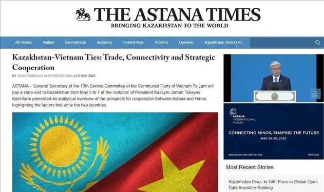 Chuyến thăm lịch sử của Tổng Bí thư Tô Lâm tới Kazakhstan và Azerbaijan thu hút truyền thông quốc tế