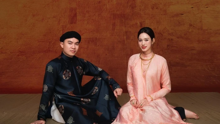 Hoa hậu Đỗ Hà gây sốt với bộ ảnh cưới mang phong cách thời 'ông bà anh'