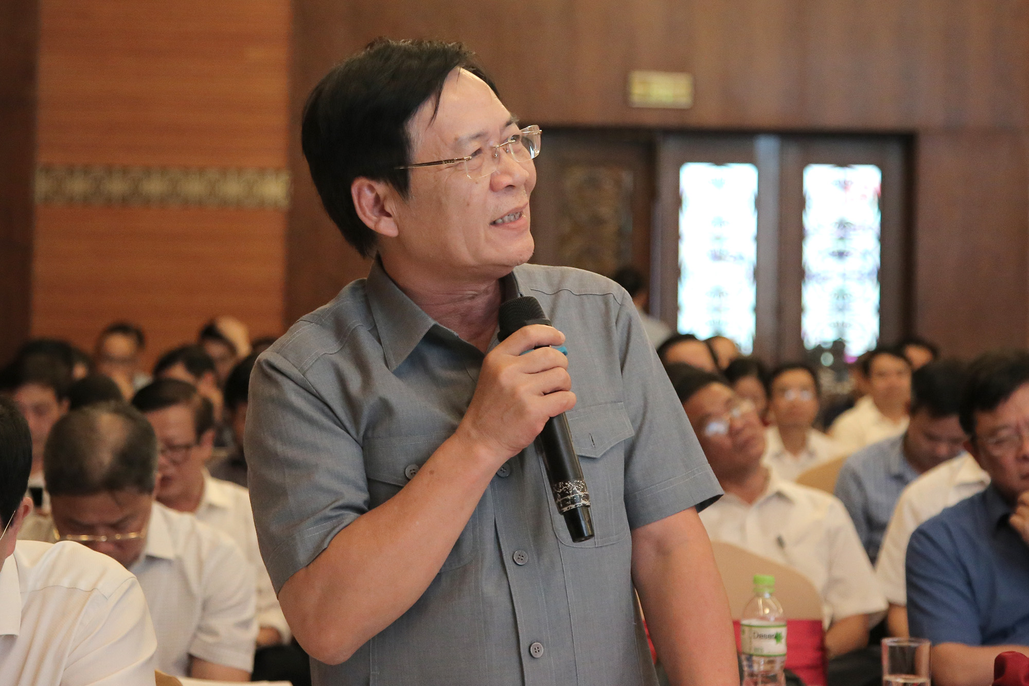 ... Sở GDĐT Nam Định trình bày tham luận tại Hội nghị.