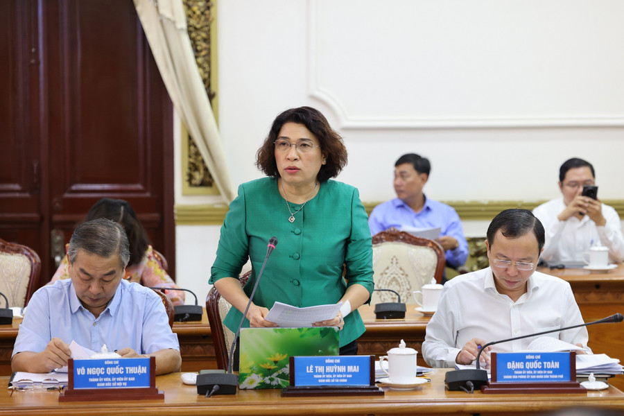 Bà Lê Thị Huỳnh Mai - Giám đốc Sở Tài chính TPHCM (Ảnh: TTBC). 0j2a4533.jpg