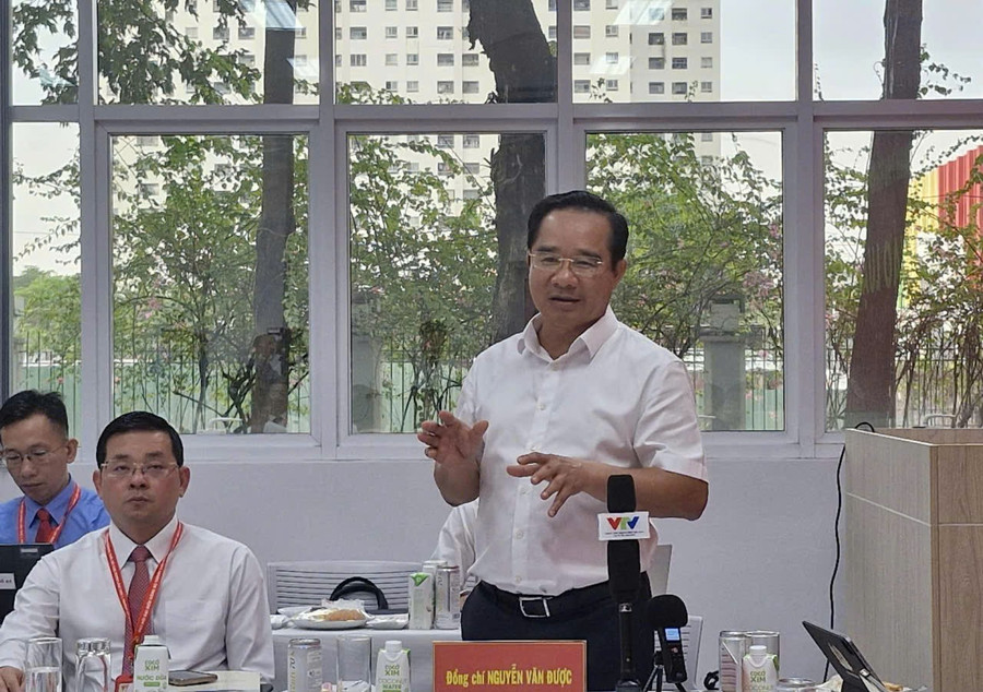 Ông Nguyễn Văn Được, Chủ tịch UBND TPHCM khẳng định sẽ giải quyết được bài toán kẹt xe vào năm 2035. Ảnh: Nguyễn Hằng 2d1cf164b3723e2c6763.jpg