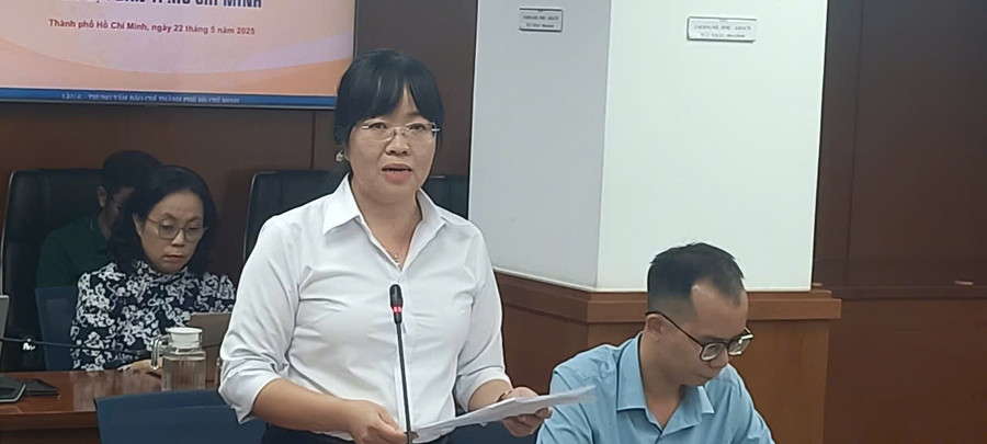 Bà Lê Thị Thu - Phó Giám đốc Nhà hát Thiếu nhi TPHCM. (Ảnh: Quốc Hải) 47adb2c6d06e65303c7f.jpg