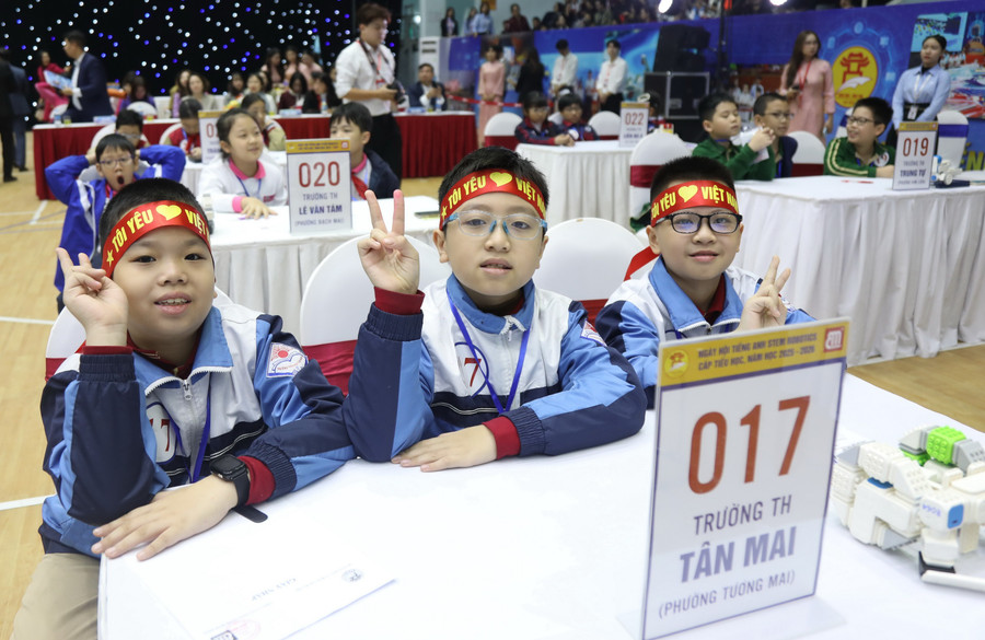 Ngày hội thu hút 552 học sinh tiểu học tiêu biểu.