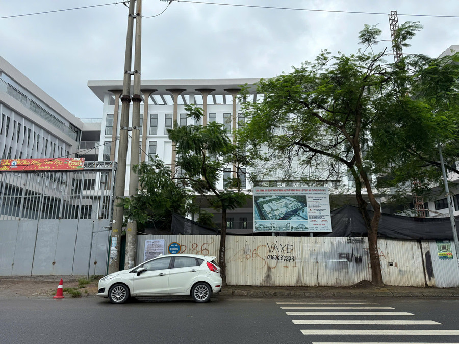 Trường THPT Đỗ Mười (phường Yên Sở, Hà Nội) sẽ đi vào hoạt động từ năm học tới.