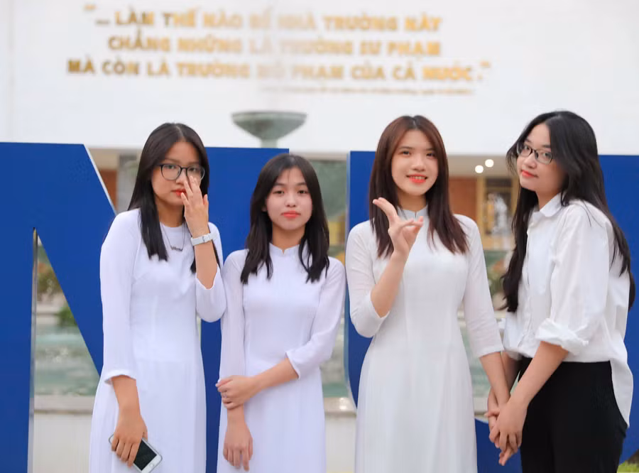 Sinh viên Trường Đại học Sư phạm Hà Nội.