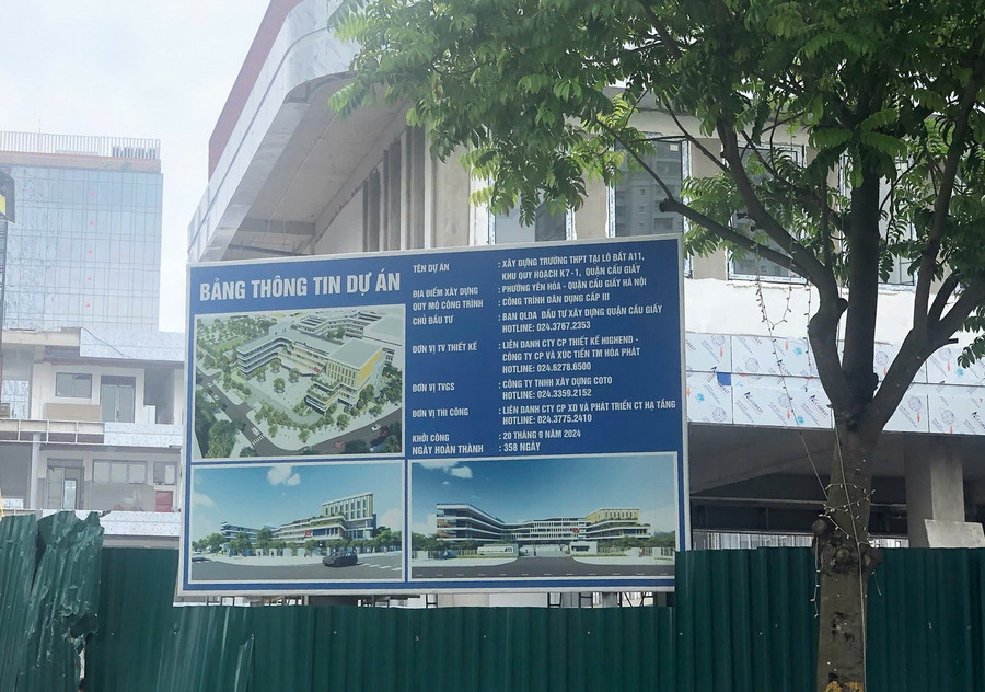 Dự án trường THPT trên địa bàn phường Yên Hòa đang trong giai đoạn hoàn thiện, dự kiến hoàn thành vào tháng 9/2025. 516718482-1052561266993258-7291961502311764320-n.jpg