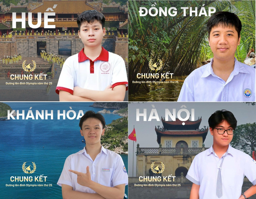 Các thí sinh dự trận chung kết Olympia năm thứ 25.