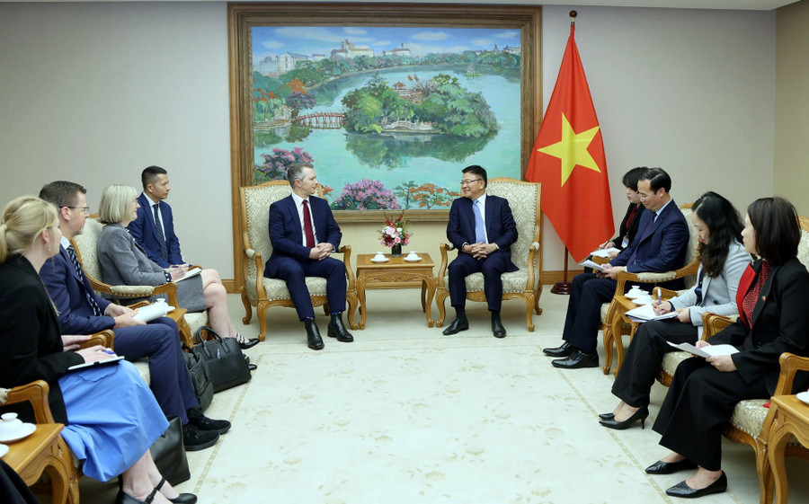 Quang cảnh buổi tiếp.