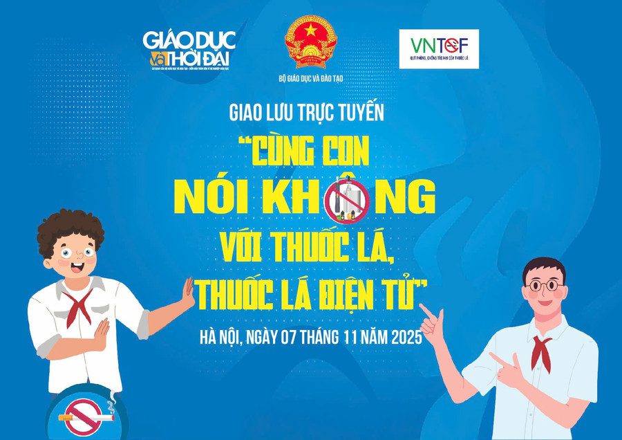 Giao lưu trực tuyến: Cùng con nói không với thuốc lá, thuốc lá điện tử