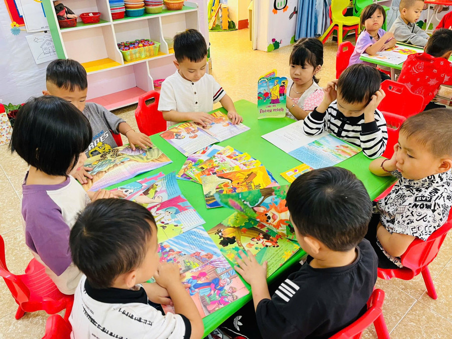 Học sinh trường mầm non Hoa Lan (xã Mù Căng Chải, tỉnh Lào Cai). 558096356-122168326622442502-6221698666924045143-n.jpg