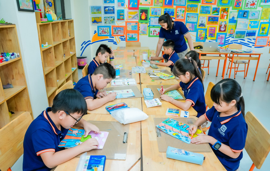 Học sinh được học cách sống hài hòa trong môi trường hiện đại, sáng tạo.