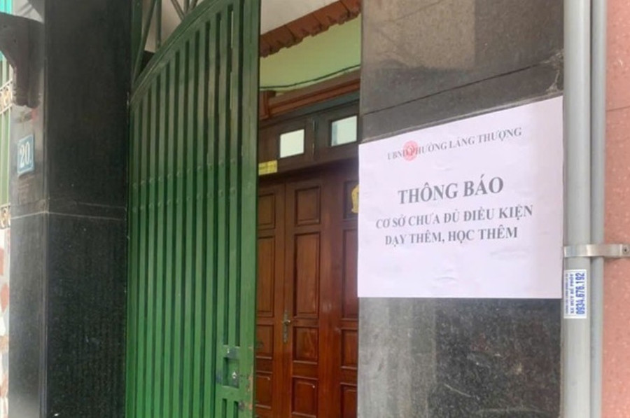 Trung tâm bồi dưỡng văn hóa tại phố Chùa Láng, quận Đống Đa