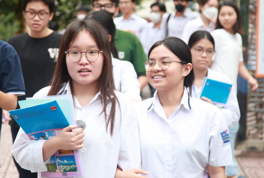 Học sinh Hà Nội dự kỳ thi tốt nghiệp THPT 2024.