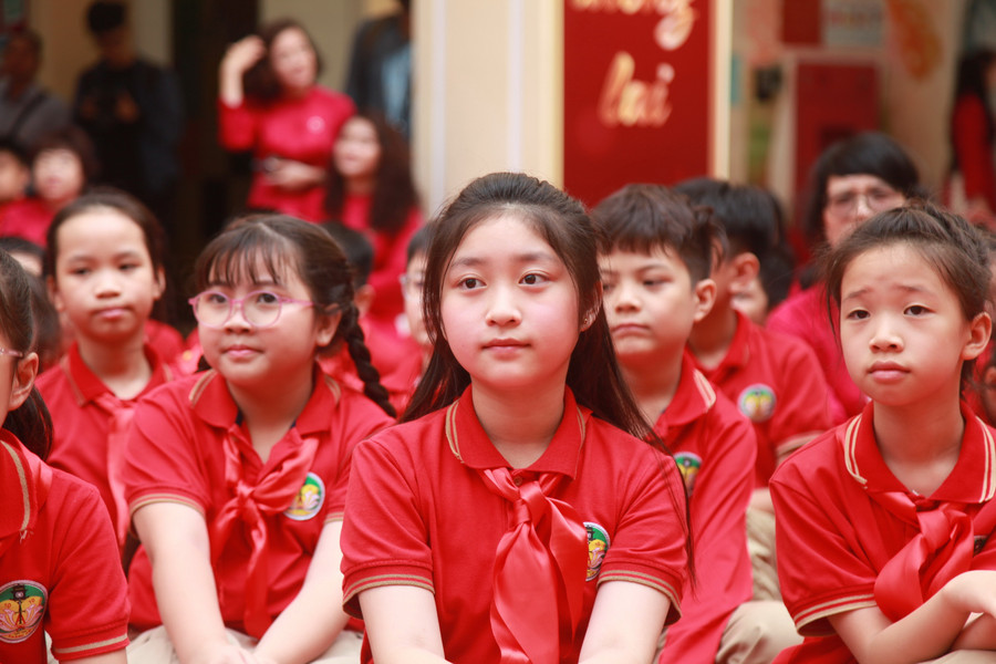 Học sinh Trường Tiểu học Tràng An.