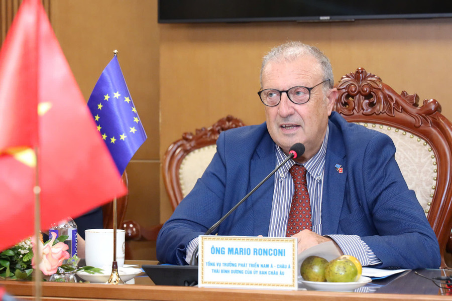 Ông Mario Ronconi đánh giá cao những thành tựu hợp tác mà Việt Nam và EU đã đạt được. 2.jpg
