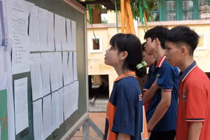 Học sinh Hà Nội tham gia Kỳ thi tuyển sinh vào lớp 10 THPT năm 2026. Ảnh tư liệu: Đình Tuệ.