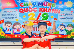 Học sinh Hà Nội hào hứng chào đón 81 năm Quốc khánh 2/9. 