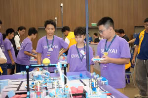 Học sinh Trường THCS Trưng Vương tham gia Cuộc thi Enjoy AI Asian Open 2026. Ảnh: NTCC.
