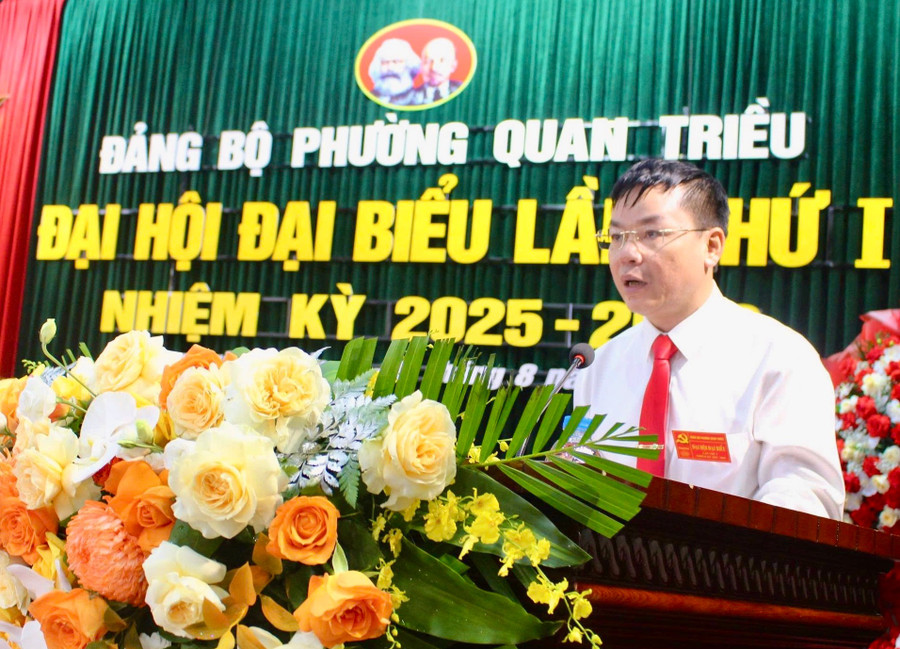 Ông Ngô Thành Trung, Bí thư Đảng uỷ, Chủ tịch UBND phường Quan Triều. img-0790.jpg